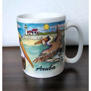 Vintage American Gift Aruba Collector Series Coffee Tea Mug Pelican
